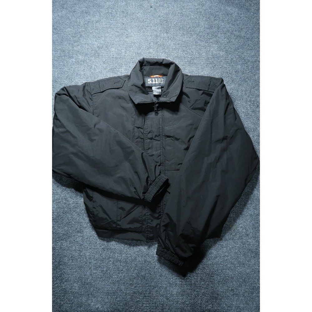 5.11 Tactical Jacket Mens Black Double Duty Liner Security Sheriff Range Work M